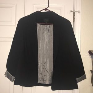 Worthington Blazer with striped cuffs